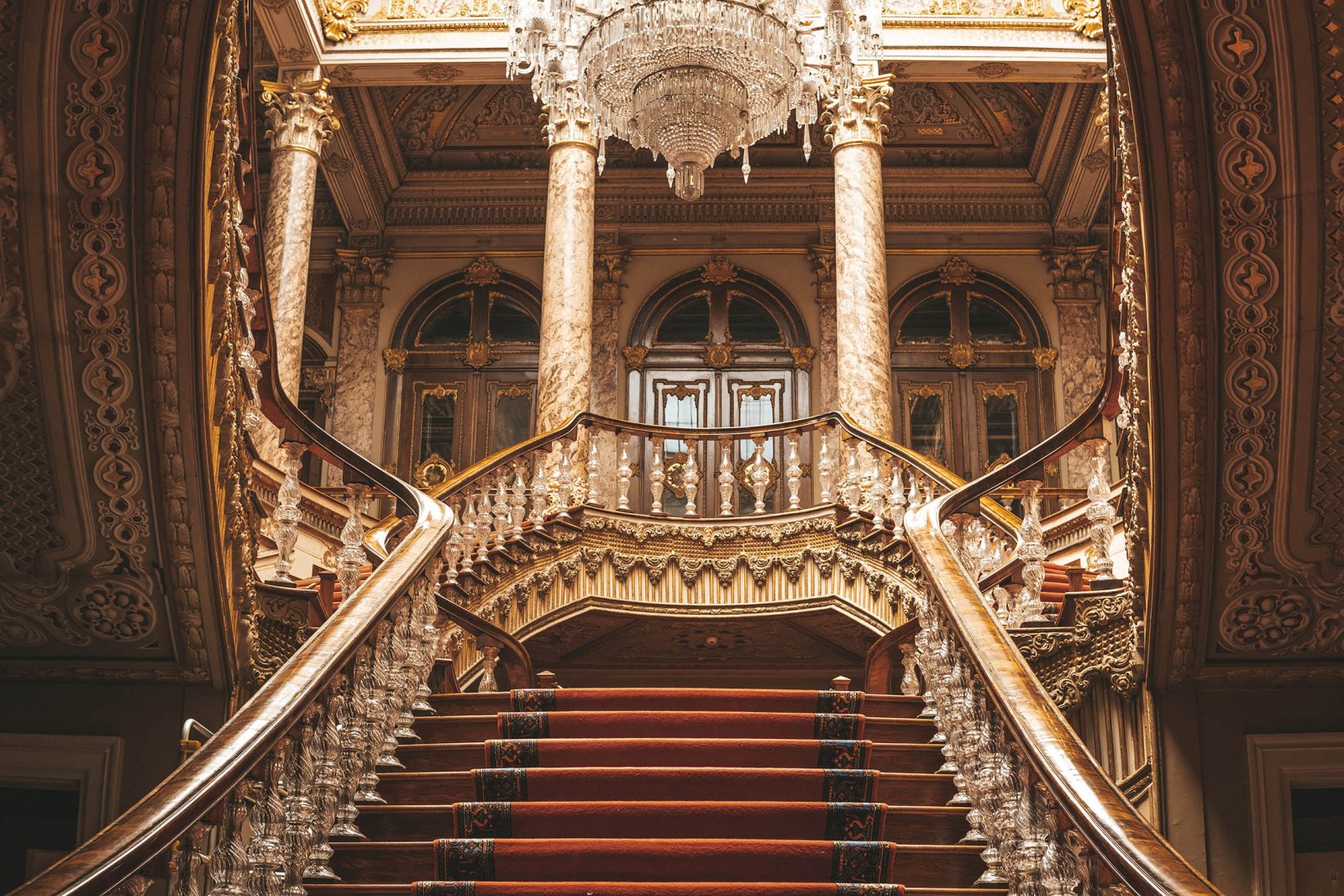 Dolmabahce Crystal Staircases Bosphorus Istanbul
